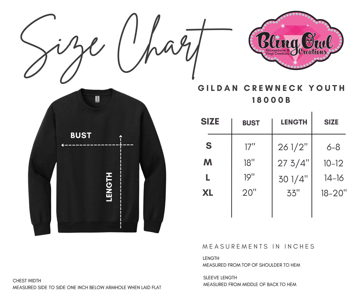 GB Circle Paw full circle Youth Crewneck