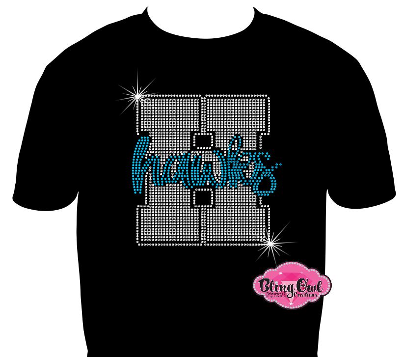 hickory hawks mascot spirit_wear rhinestones sparkle bling