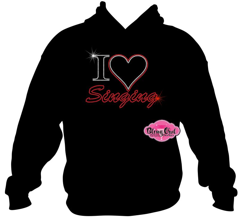 I heart Singing (Rhinestone Design)