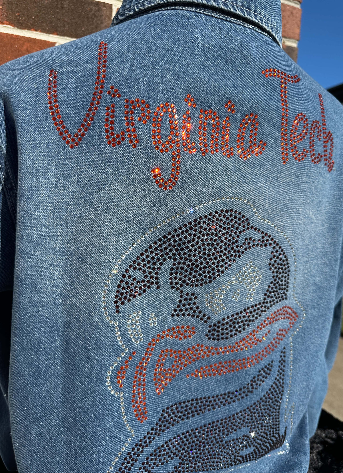 VT Virginia Tech Hokie Bird Jean Shacket