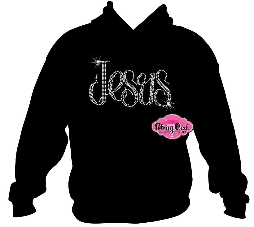 Jesus faith fitted shirt christian clothing tshirt faith based rhinestones sparkle bling
