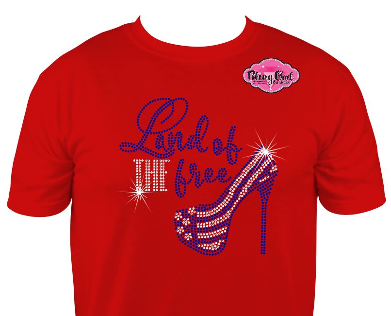 Land of the Free (Rhinestone Design)