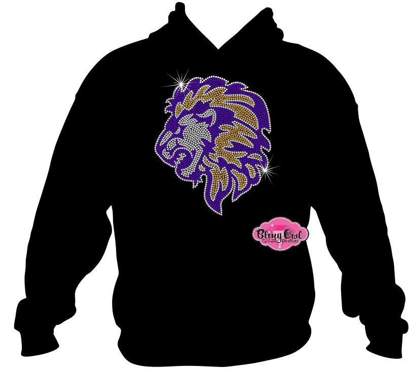 lions_school_spirit_wear school_spirit_logo school_spirit_mascot school_spirit_colors custom rhinestones sparkle bling