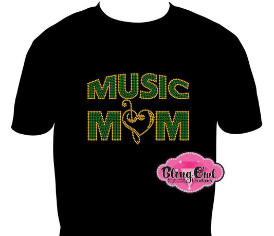 Music Mom (Rhinestone Design)