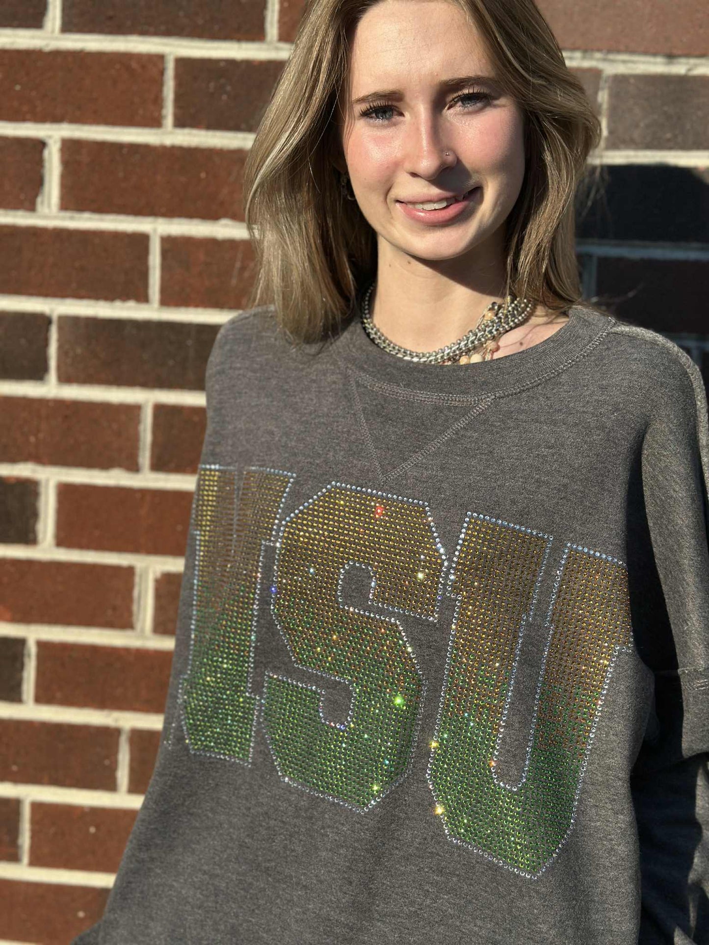 NSU Ombre Initial Crewneck