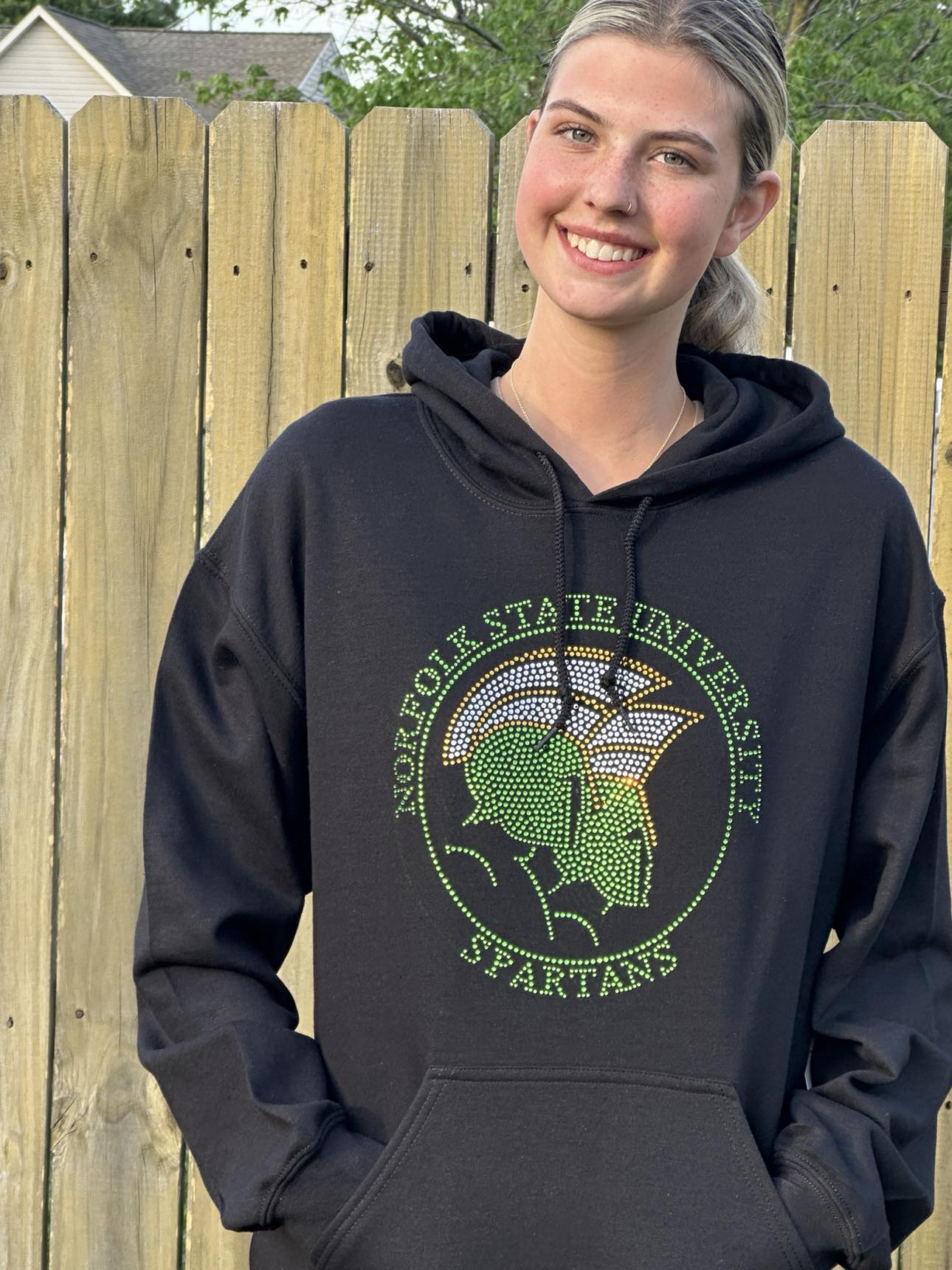 NSU Norfolk State Spartans Circle Logo Hoodie