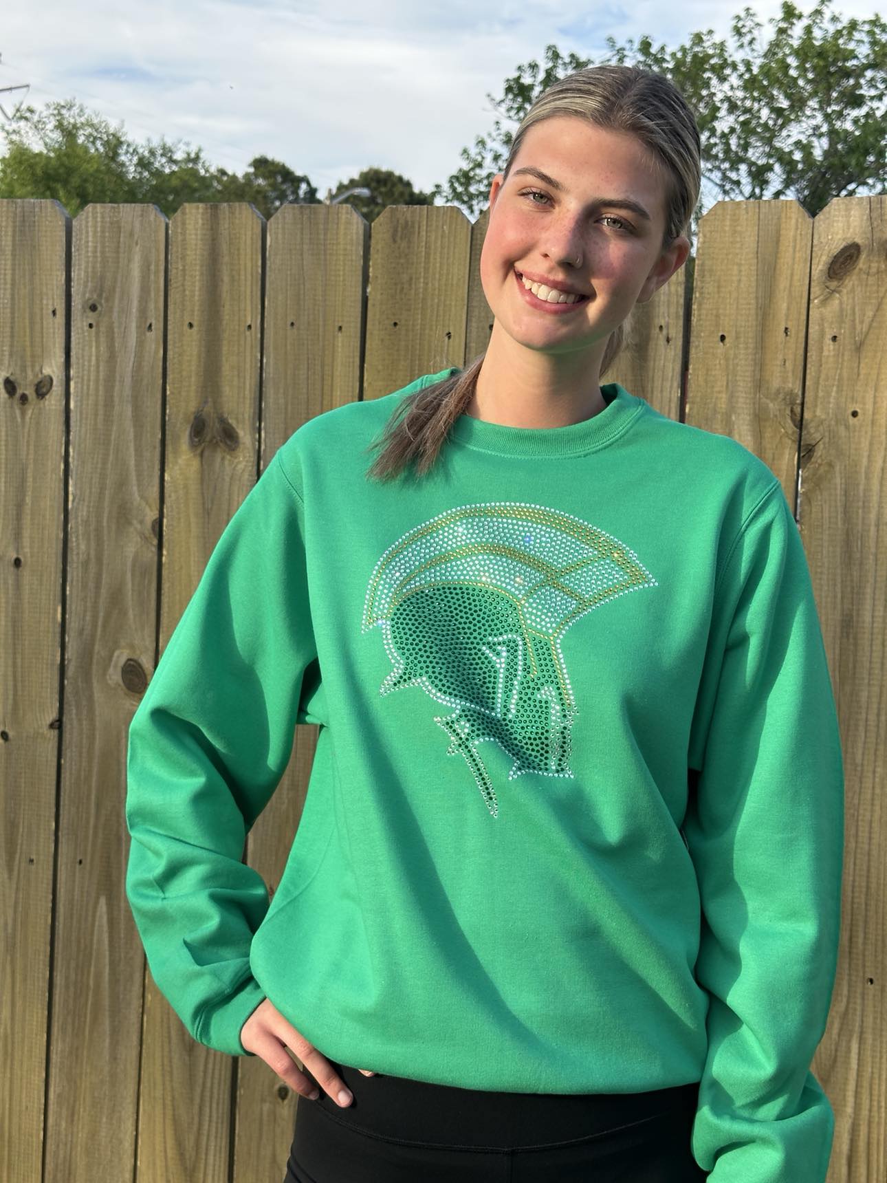 NSU Spartans Bling Crewneck Sweatshirt