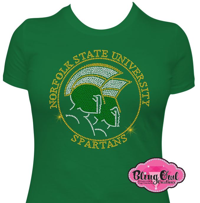 NSU Norfolk State Spartans Circle Logo 1 Scoop Neck