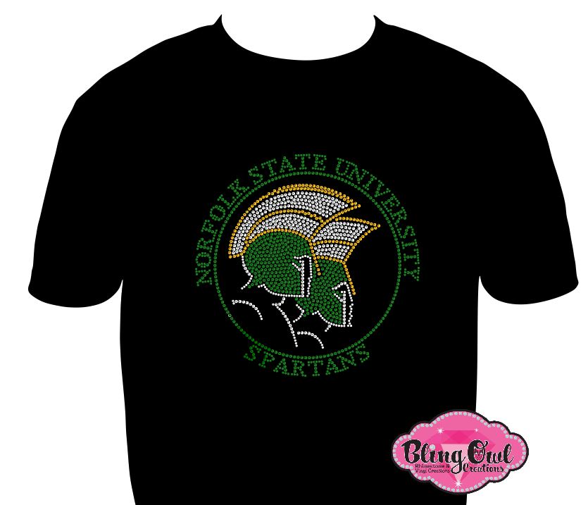 NSU Norfolk State Spartans Circle Logo Scoop Neck Unisex