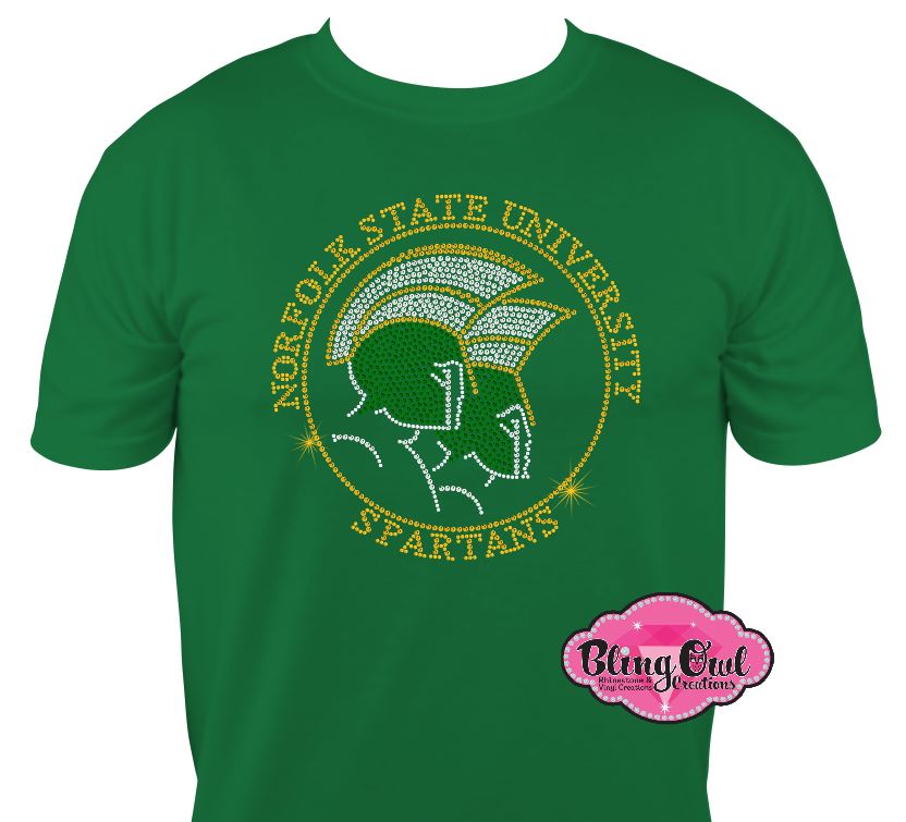 NSU Norfolk State Spartans Circle Logo Scoop Neck Unisex