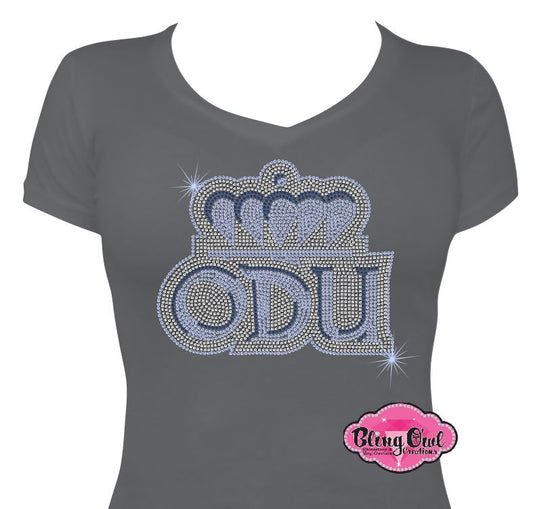 ODU Crown Vneck Short Sleeve Fitted