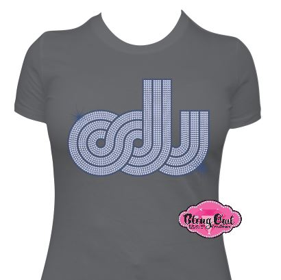 ODU Vintage Logo Scoop Neck Womens Fitted