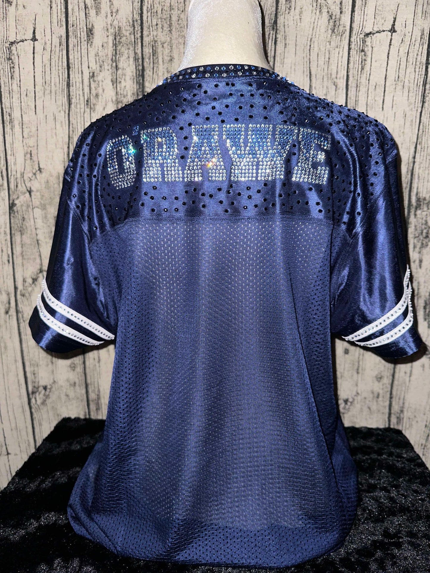 ODU Football Bling Jersey Womens Fitted