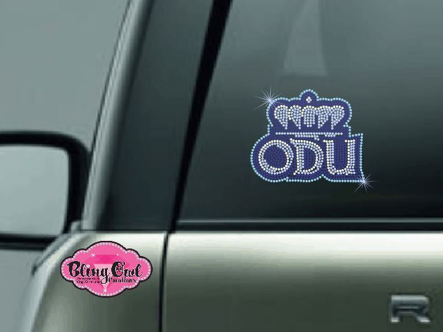 ODU Bling Car Decal