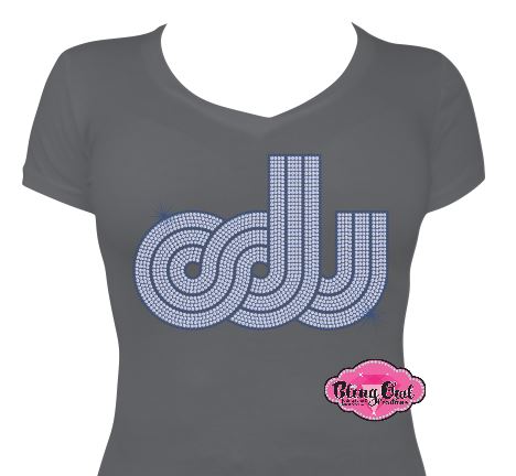 ODU Vintage Logo Vneck Womens Fitted