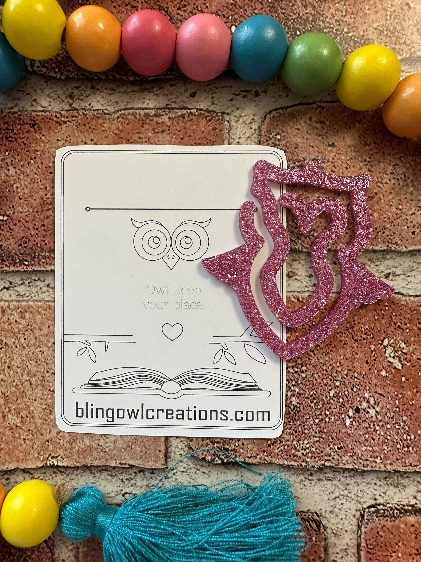 Owl Bookmark, book lovers, reading