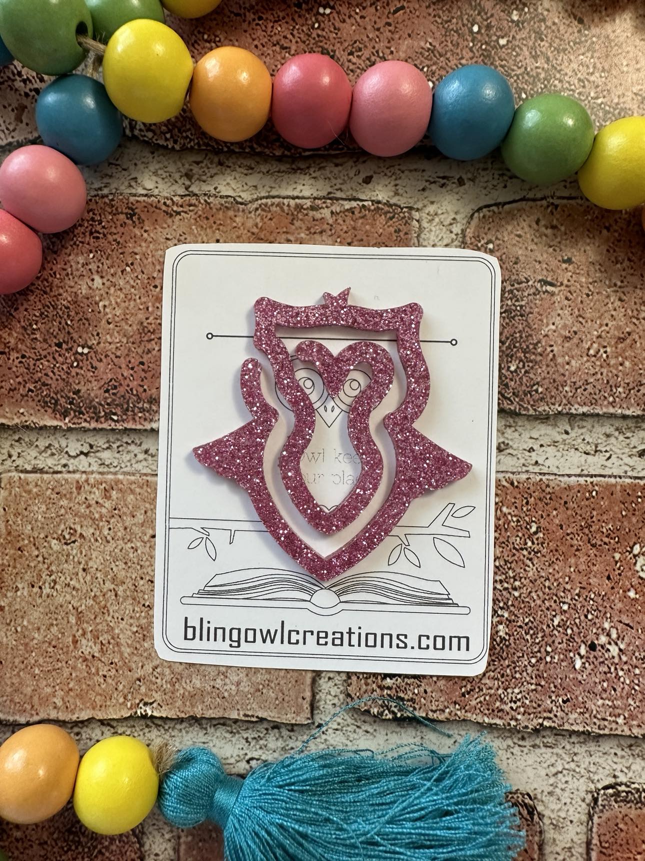 Owl Bookmark, book lovers, reading