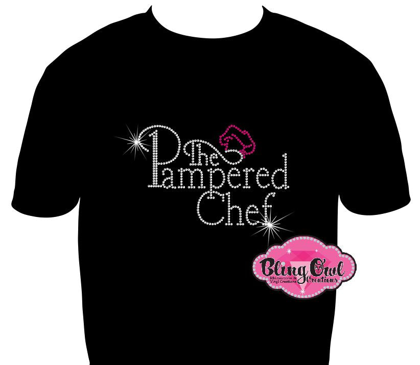 Pampered Chef sparkle bling potential clients open houses networking events business logo tshirt