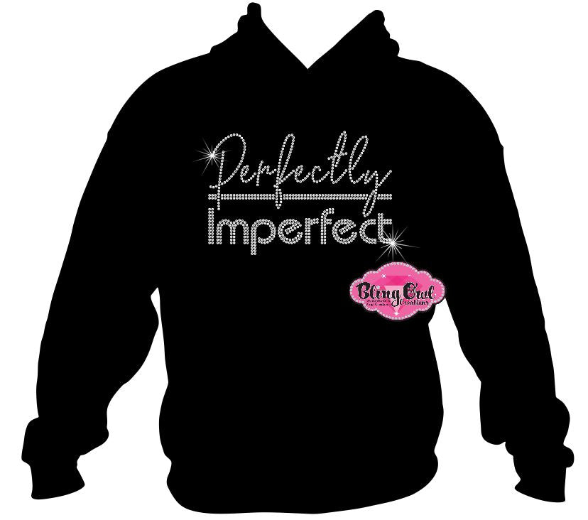 perfectly imperfect faith fitted shirt christian clothing tshirt faith based rhinestones sparkle bling