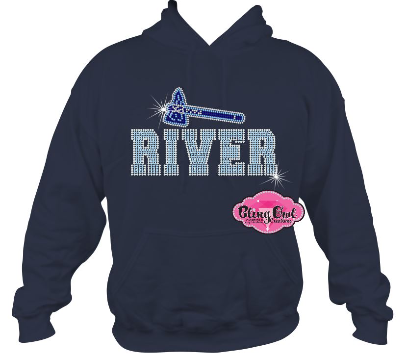 indian_river braves tomahawk mascot school_spirit_wear rhinestones sparkle bling