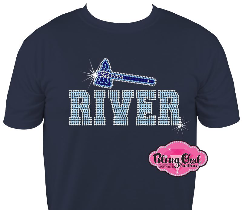 indian_river braves tomahawk mascot school_spirit_wear rhinestones sparkle bling