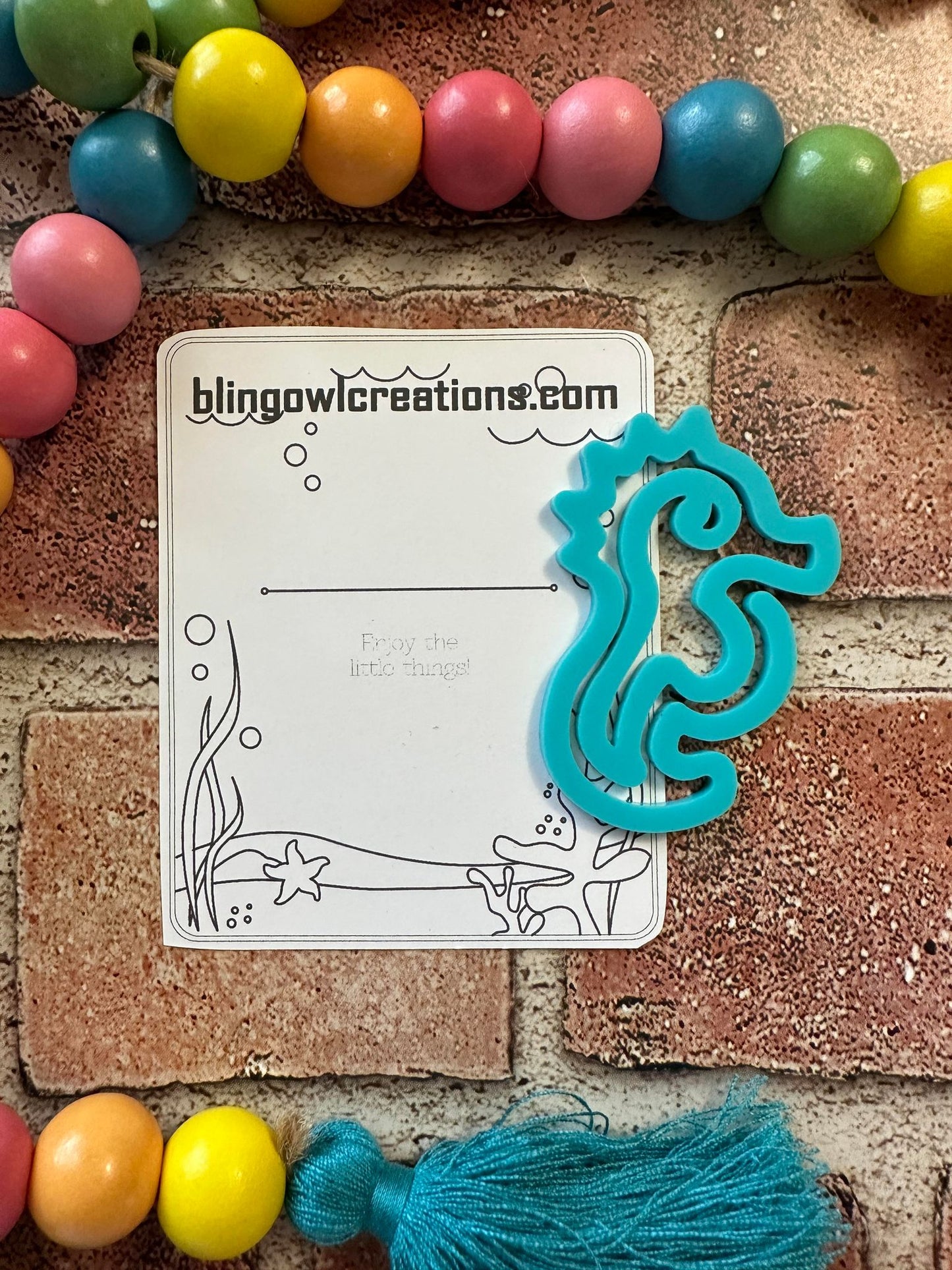 Seahorse Bookmark, book lovers, reading