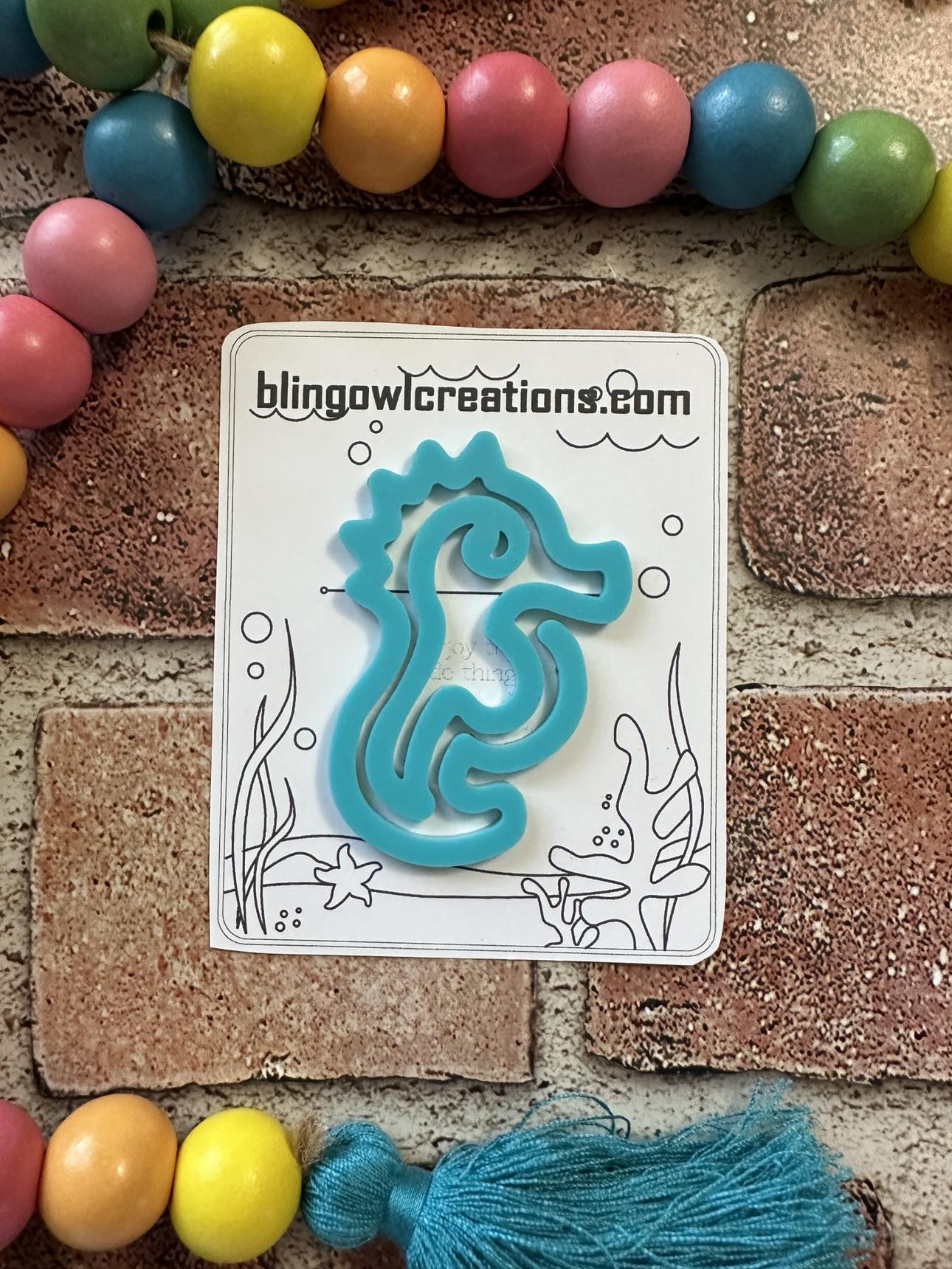 Seahorse Bookmark, book lovers, reading