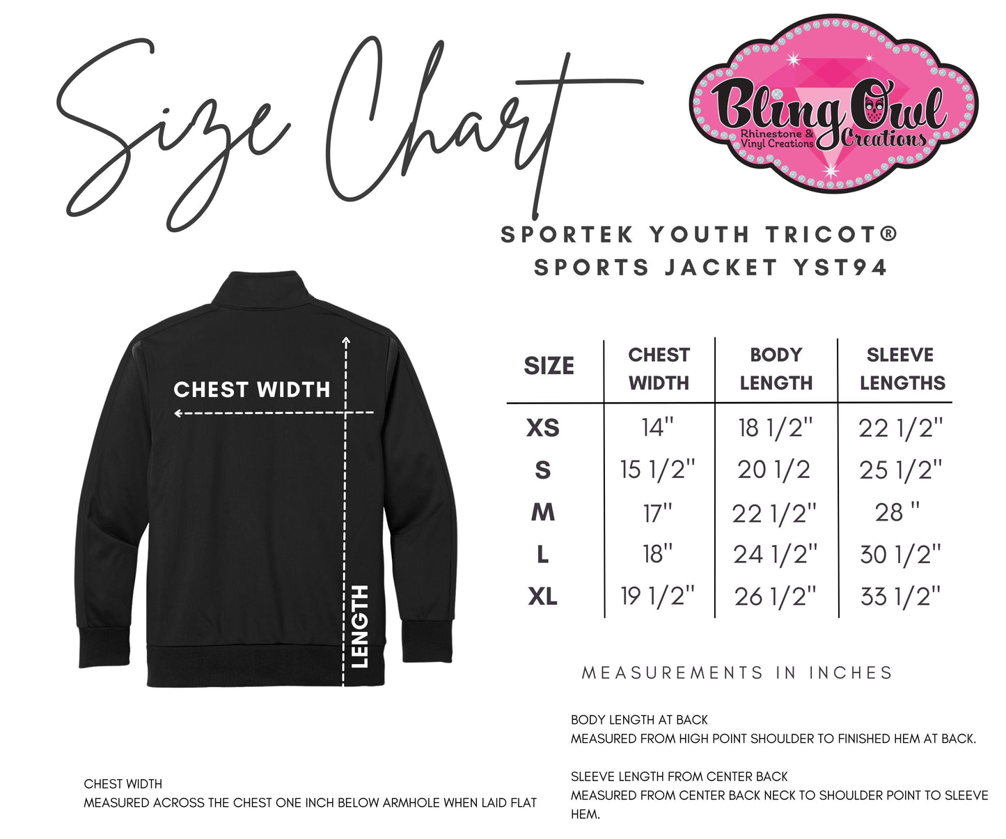 Dynamic Dance Large Logo Jacket (Rhinestone Design)