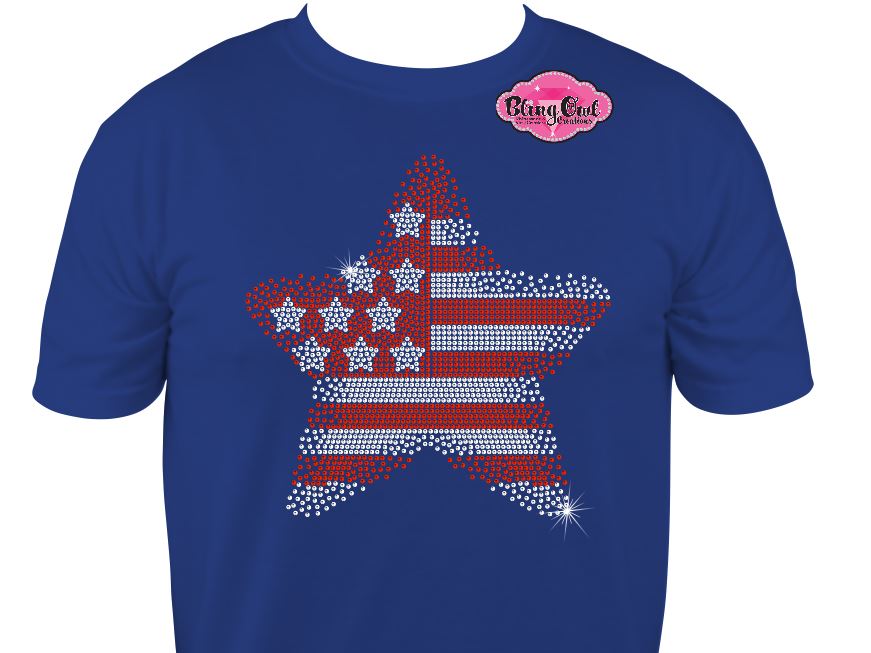 Star Flag Scatter (Rhinestone Design)