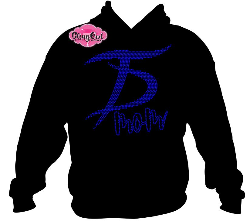 drillers_mom_td_logo fitted shirt teamwear rhinestones sparkle bling