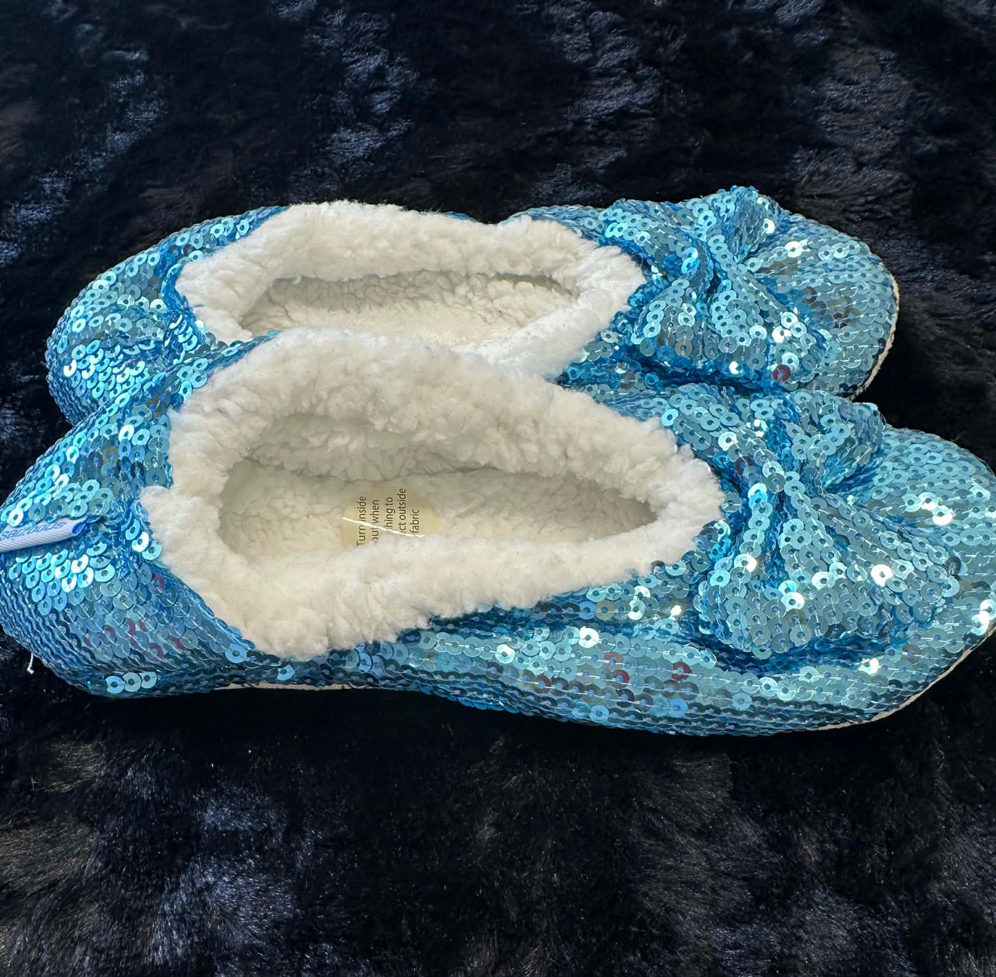 Sequin Slippers - Turquoise