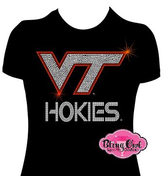 VT Virginia Tech Hokies Logo Fitted Tee