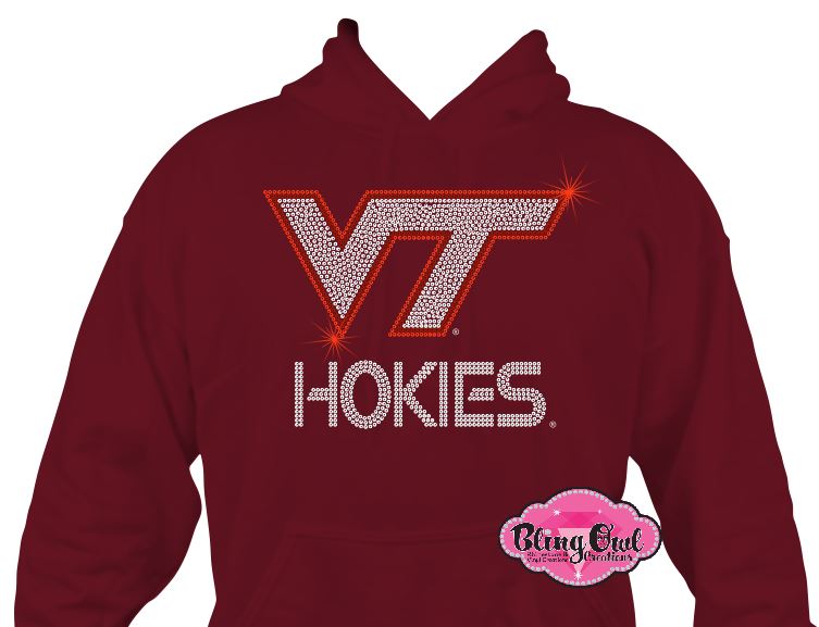 VT Virginia Tech Hokies Logo Hoodie Sweatshirt