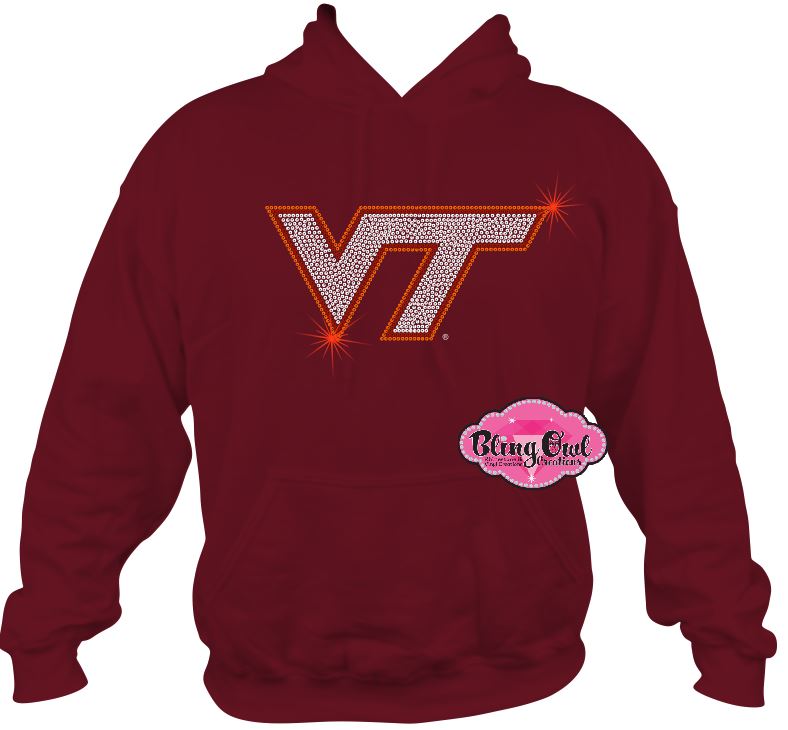 VT Virginia Tech VT Logo Hoodie Sweatshirt