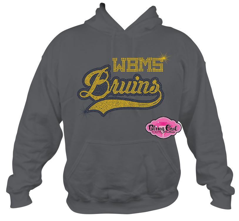 Bruins Swoosh Sweatshirt Hoodie Unisex Adult