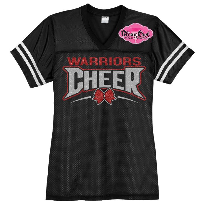 Curve Cheer Bow Football Jersey
