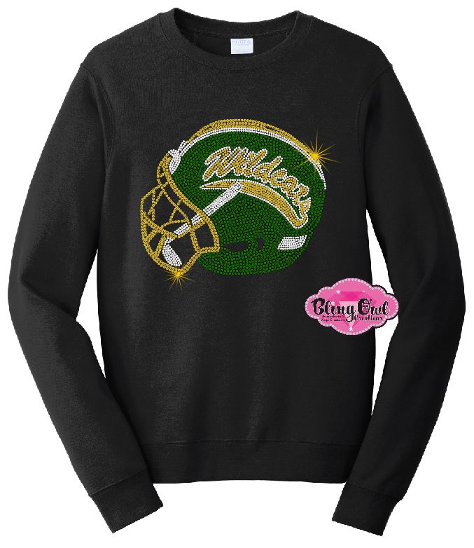 GB Wildcats Helmet Crewneck Adult Unisex