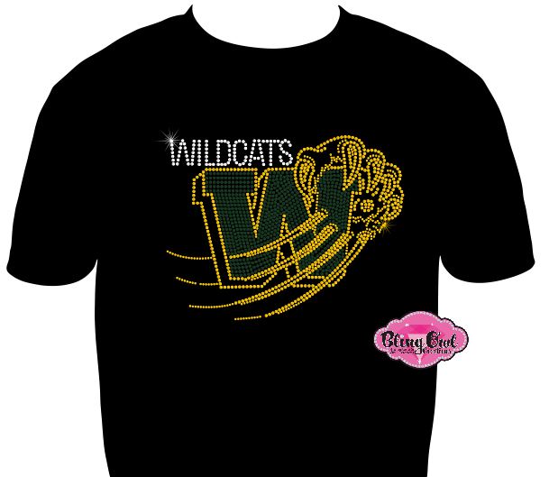 GB Wildcats Claw (Rhinestone Design)