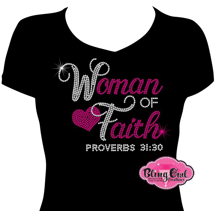 Woman of Faith 1 (Rhinestone design)