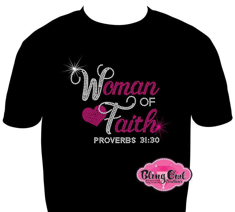 Woman of Faith 1 (Rhinestone design)