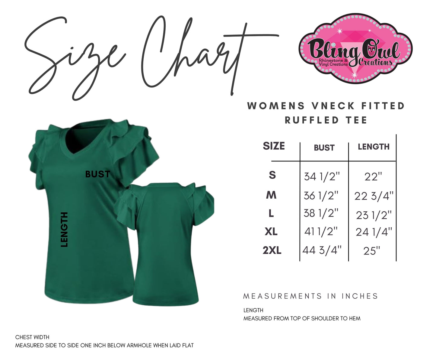 MSU Script Ruffle Sleeve Bling Tee โ Women's Green V-Neck