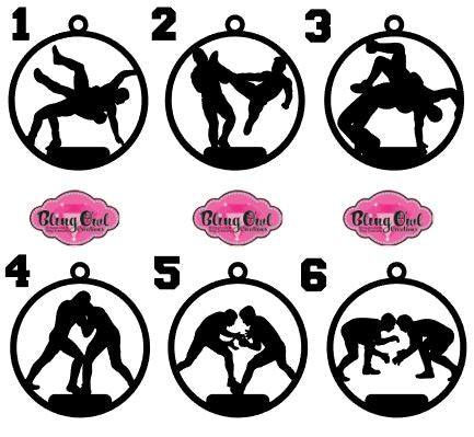 Wrestling Boy Ornament