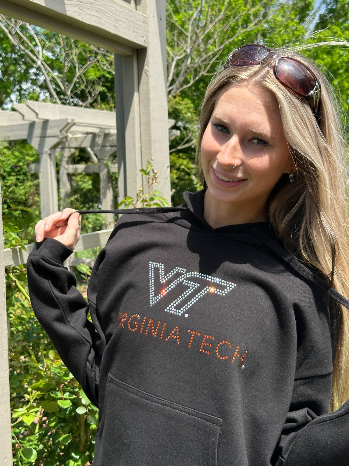 VT Virginia Tech New Logo Cropped Hoodie