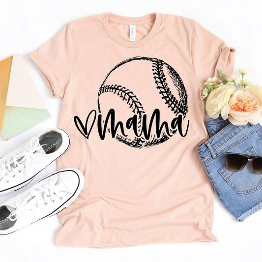 baseball_mama Baseball_mom_life Baseball_screenprint_tees loud and proud baseball shirt game day outfit practice day shirt comfortable tee chic_style casual_shirt