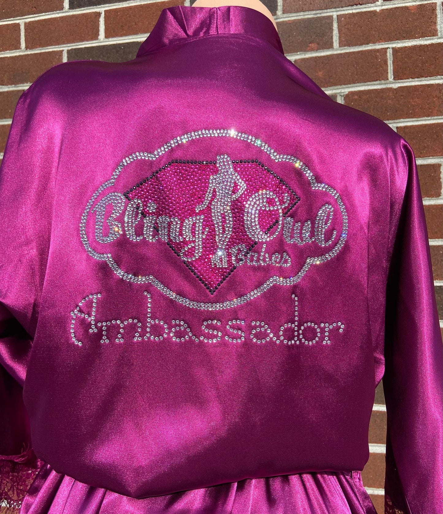 satin_robe_design_your_logo body_building_bikini_competition_cover_up personalized_customized rhinestones sparkles bling