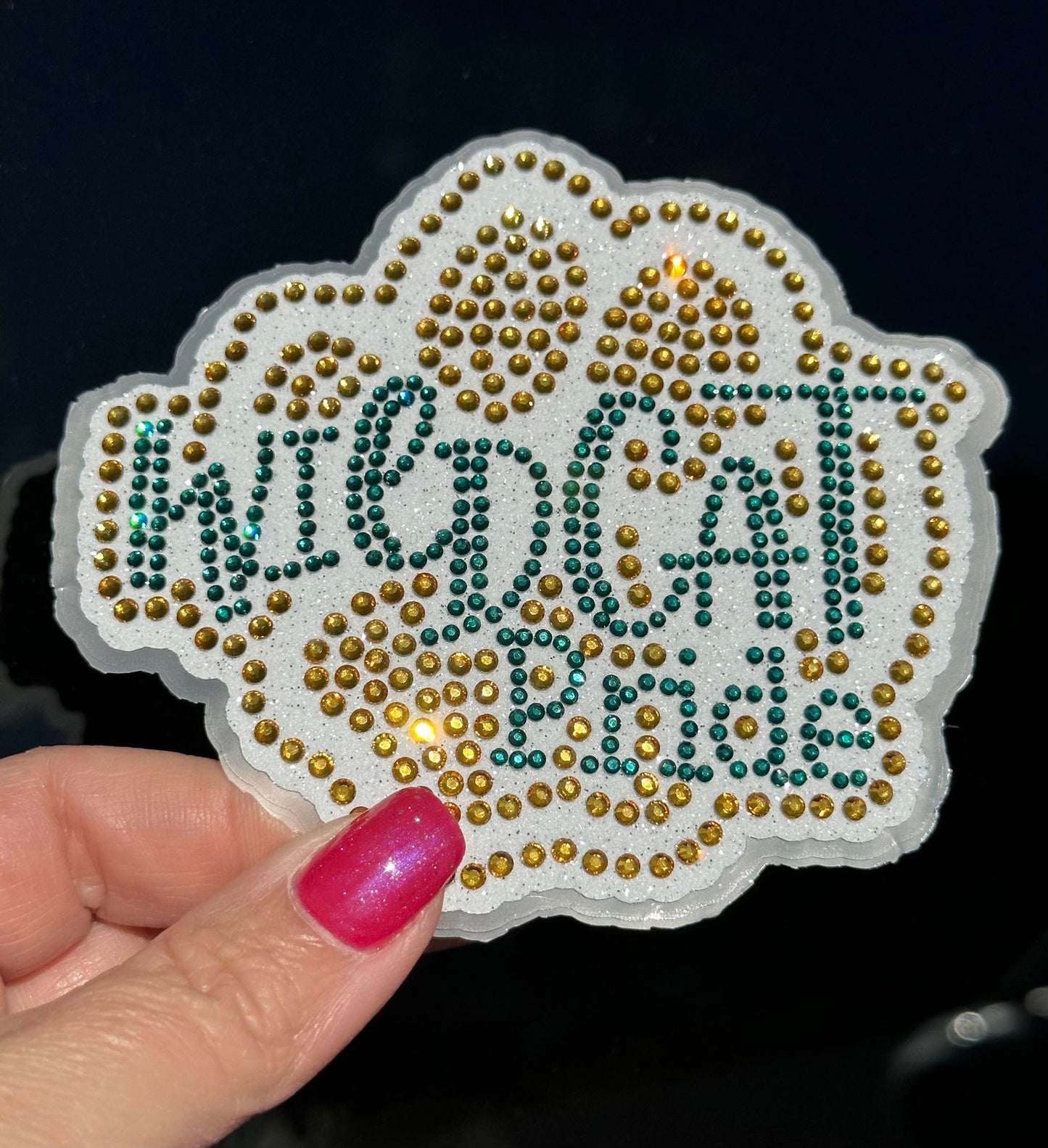 Wildcat Paw Bling Decal