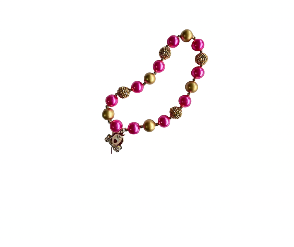 princess carriage bubble necklace-young girl accessories