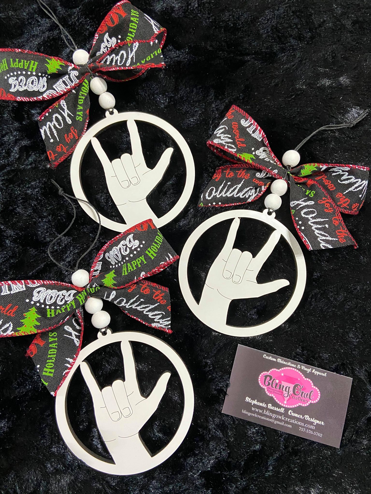 I_love_you ornament American Sign Language ASL