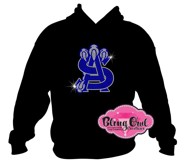 atlantic shores_seahawks school spirit logo_school spirit wear_school spirit mascot_cheer rhinestones sparkles bling