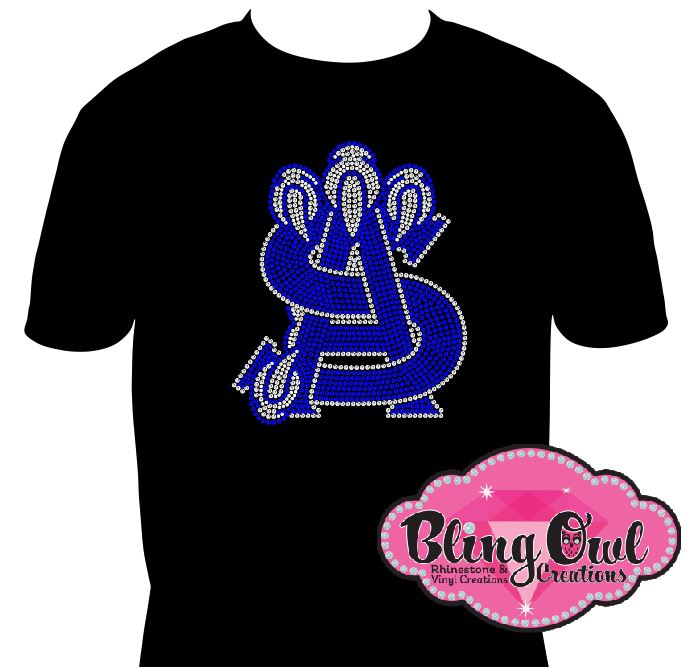 atlantic shores_seahawks school spirit logo_school spirit wear_school spirit mascot_cheer rhinestones sparkles bling